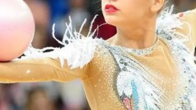 La gimnasta rusa Aleksandra Soldátova.