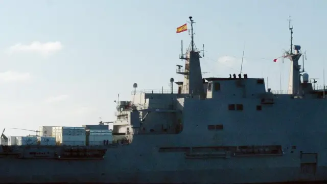 El buque 'Castilla' de la Armada española.