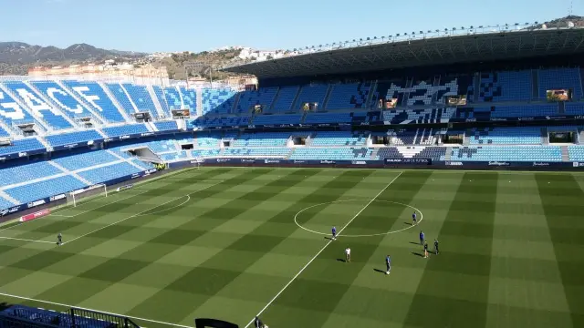 Estadio de La Rosaleda, escenario del partido Málaga-Real Zaragoza