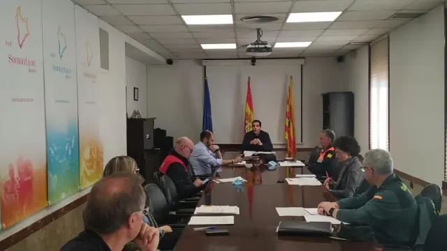 Unidad coordinadora de la comarca del Somontano para la crisis del coronavirus.