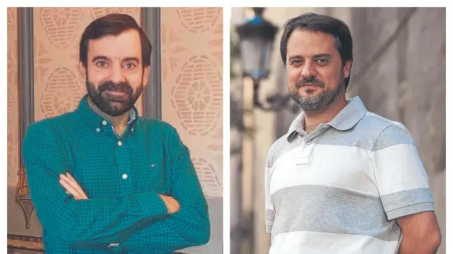 Los autores de ‘El fantasmatrón’ (SM), David Lozano y Diego Chozas Ruiz-Belloso