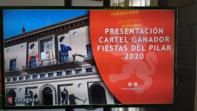 Presentación cartel ganador Fiestas del Pilar 2020.