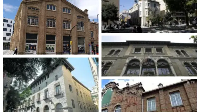 Algunos de los edificios vacíos en Zaragoza