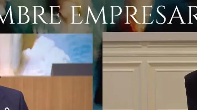 El presidente de Ibercaja, José Luis Aguirre, en su intervención en la cumbre de CEOE.