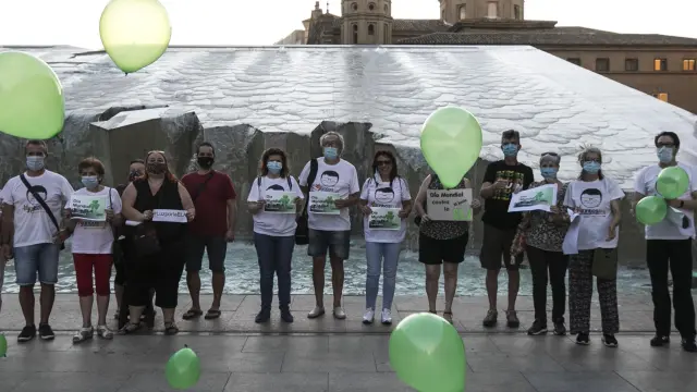 Acto del Día Mundial de la ELA en Zaragoza.
