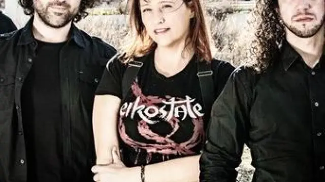 Los integrantes de Ariday, una banda de referencia en el metal aragonés.
