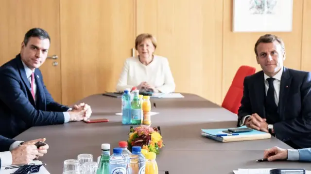 Sánchez se reúne con Conte, Macron, Merkel y Von der Leyen.