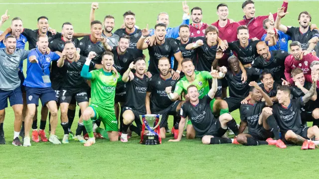 Partido Sporting-SD Huesca, última jornada de Segunda División, en El Molinón de Gijón
