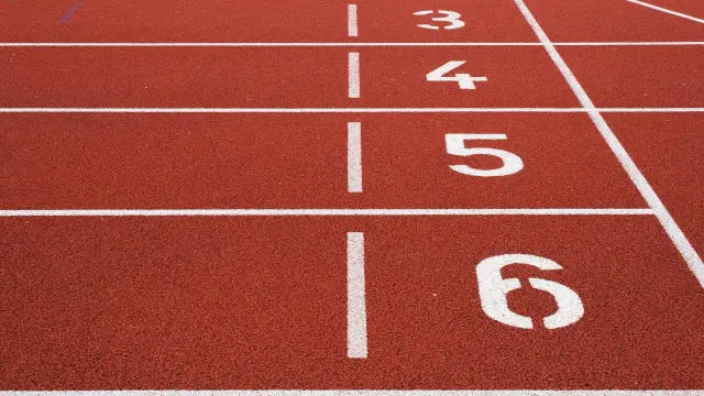 Imagen de una pista de atletismo.