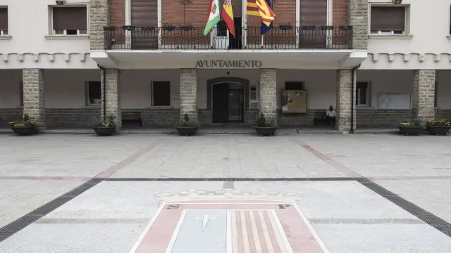 Ayuntamiento de Sabiñánigo, localidad donde se produjo la detención.