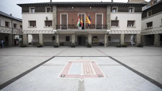Ayuntamiento de Sabiñánigo, localidad donde se produjo la detención.