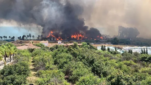 Incendio en Estepona