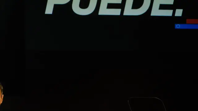 Pedro Sánchez, durante su conferencia 'España puede'.