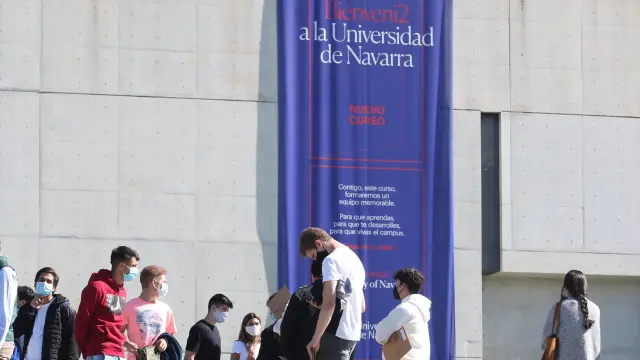 Primer día de curso en la Universidad de Navarra.