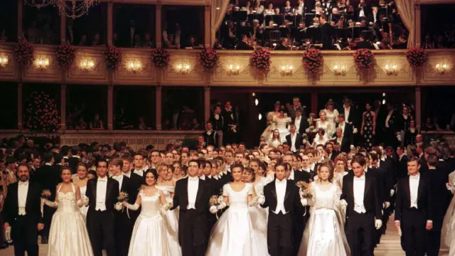 Imagen de una pasada edición del Baile de la Ópera de Viena.