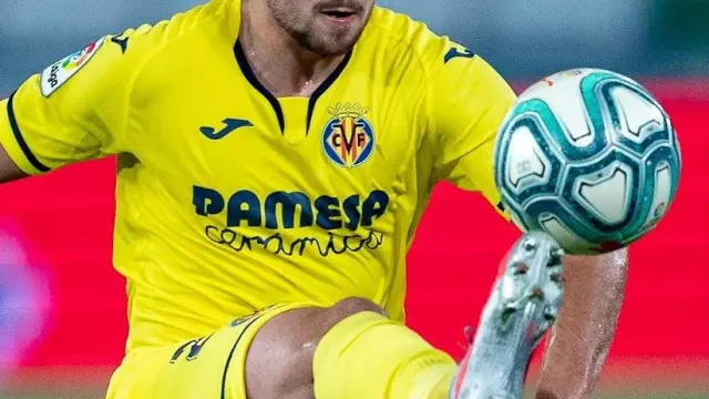 Javi Ontiveros, en un partido con el Villarreal.