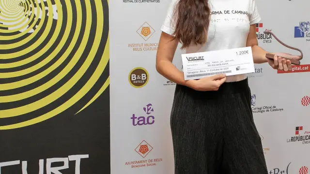Laura Torrijos-Bescós en la gala de entrega de los premios del certamen.