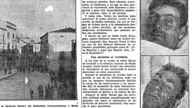 Tiroteos en las calles de Zaragoza, informaba HERALDO el 17 de febrero de 1932