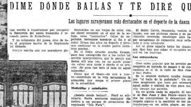 El reportaje de HERALDO pasea al lector por los locales de moda de una Zaragoza de 1932 en la que, según la juventud, se bailaba "como nunca se había bailado"