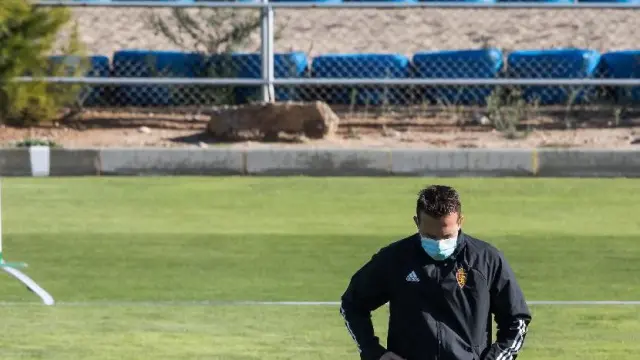 Rubén Baraja, en el campo de entrenamiento de la Ciudad Deportiva.