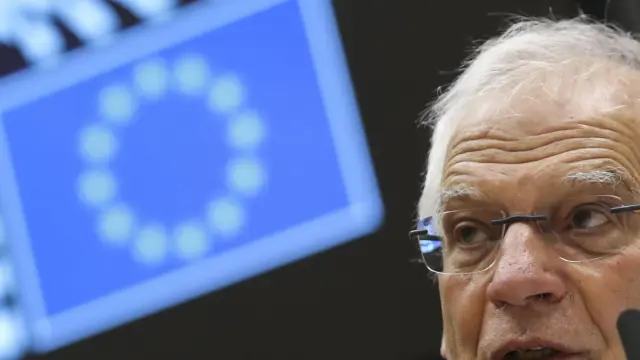 Borrell, durante el debate en el Parlamento Europeo sobre las elecciones en Estados Unidos.