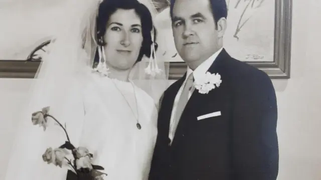 Gloria y José, en su boda, el día de San Jorge de 1970.