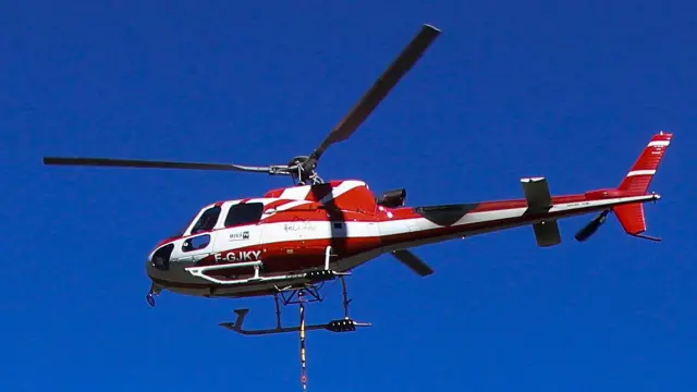 Imagen de archivo de un helicóptero similar al accidentado.