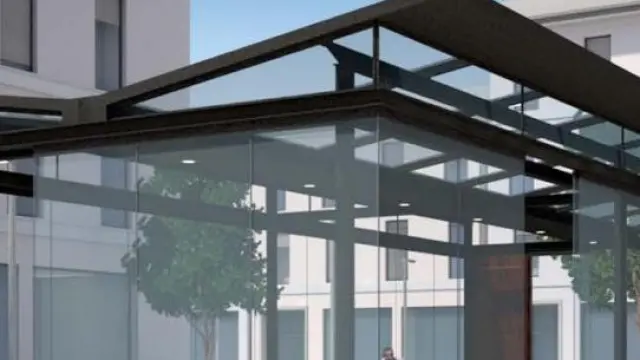Modelo de terraza integrada, que requerirá de licencia urbanística.