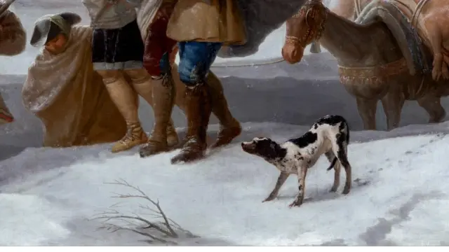 'La nevada' o 'El Invierno', obra de Goya de 1786 que puede verse en el Prado.