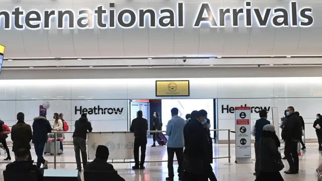 Interior del aeropuerto internacional de Heathrow en Londres, el pasado domingo.
