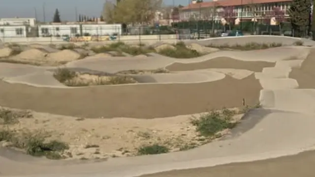 El 'pump track' de Parque Goya.
