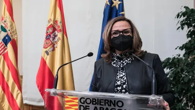Mayte Pérez fue preguntada sobre la polémica del lobo tras la visita institucional del secretario de Estado para la UE.