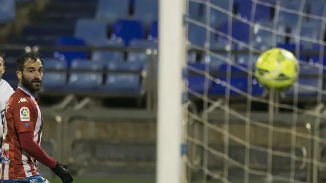 El gol de Chavarría que sirvió para ganar al Lugo por 1-0 en La Romareda hace dos meses.