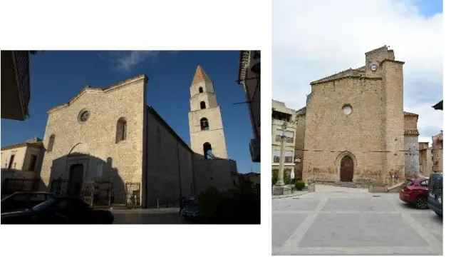 Concatedral de Sant’Andrea de Venosa (Basilicata) e iglesia de la Asunción de Ráfales (Teruel)