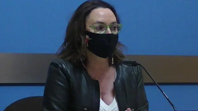 La concejala de Vox en el Ayuntamiento de Zaragoza Carmen Rouco.