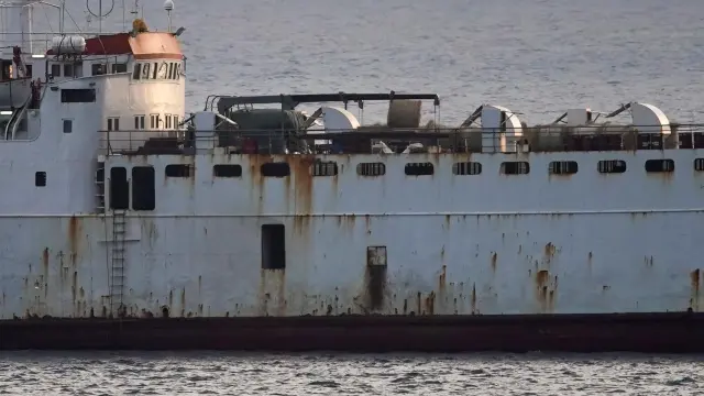 El 'Karim Allah', atracado en el puerto de Cartagena.