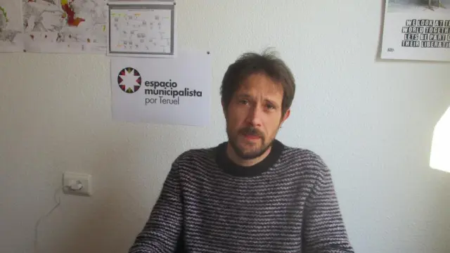 Zésar Corella, concejal de Espacio Municipalista en Teruel.
