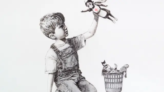 'Game Changer', obra de Banksy (2020).