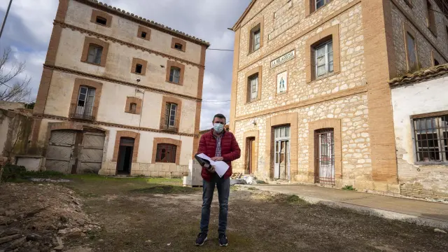 Daniel Minguez, empresario hostelero que montara un hotel en la antigua fabrica Harinera de Teruel. Foto Antonio Garcia/bykofoto. 12/03/21[[[FOTOGRAFOS]]][[[HA ARCHIVO]]]