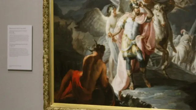 El cuadro, cuando llegó en 2011 al Museo del Prado, donde se exponía en depósito desde entonces