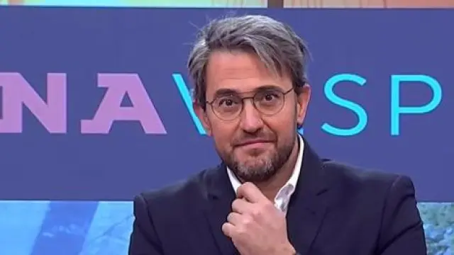 Maxim Huerta, en su programa de la televisión valenciana.