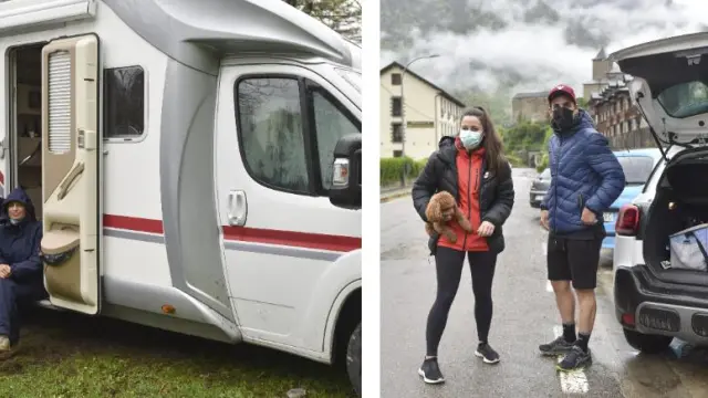 Visitantes de fuera de Aragón en el Pirineo en el primer fin de semana completo tras acabar el estado de alarma.