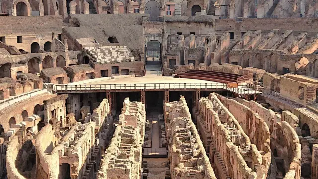 El Parque Arqueológico del Coliseo de Roma abrirá al público su hipogeo este sábado.