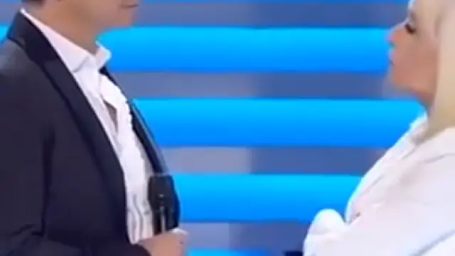 David Civera y Raffaella Carrà en la Gala 60 años juntos en TVE.