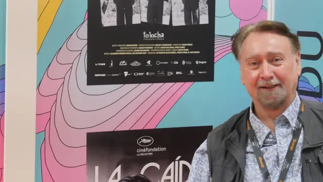 El cineasta aragonés Javier Espada, ayer en Cannes.