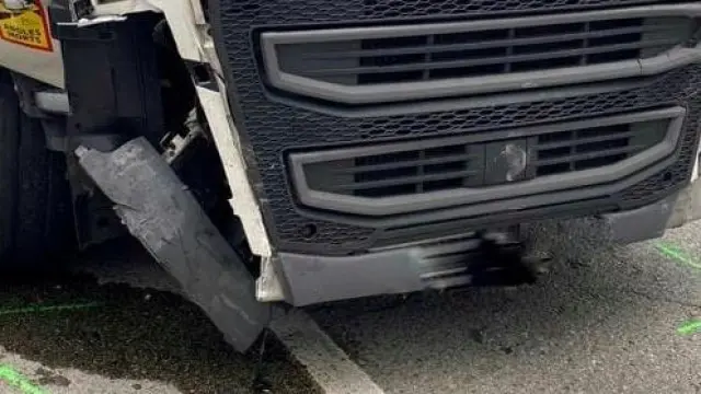 Camión del conductor implicado en el atropello mortal en La Jonquera.
