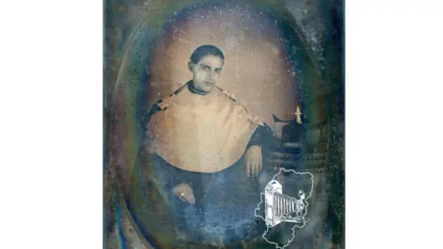 Retrato al daguerrotipo del futuro obispo Mariano Supervía Lostalé, ca. 1859
