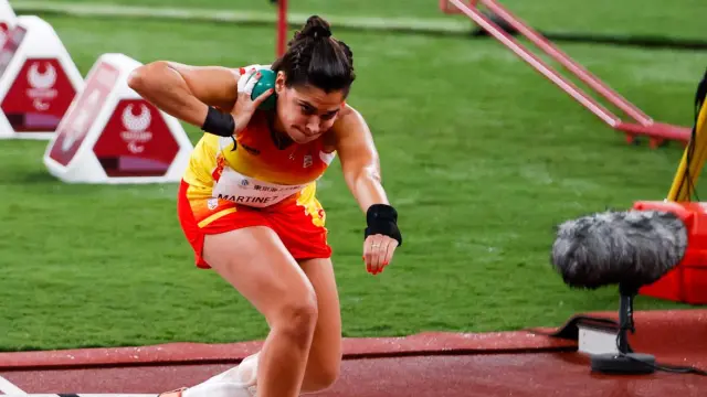 La valenciana Miriam Martínez, medalla de plata en lanzamiento de peso