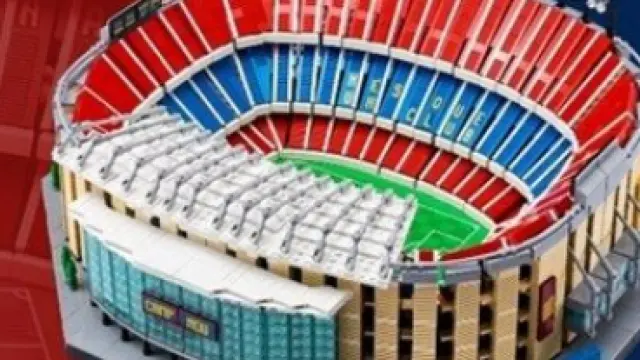 Set del estadio del FC Barcelona, el Camp Nou, de la marca LEGO, a la venta a partir del 1 de septiembre de 2021.