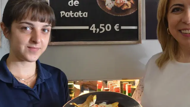 La ración de palarzas de patata del restaurante El Candelas cuesta 4,50 euros